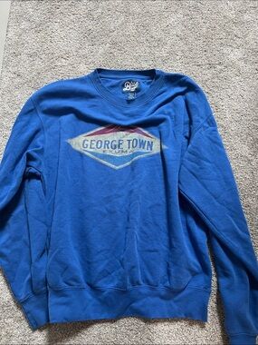 Blue 84 Men's Royal Blue George Town Exuma Graphic Crewneck